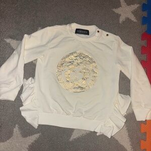 Versace Ivory Knit Top